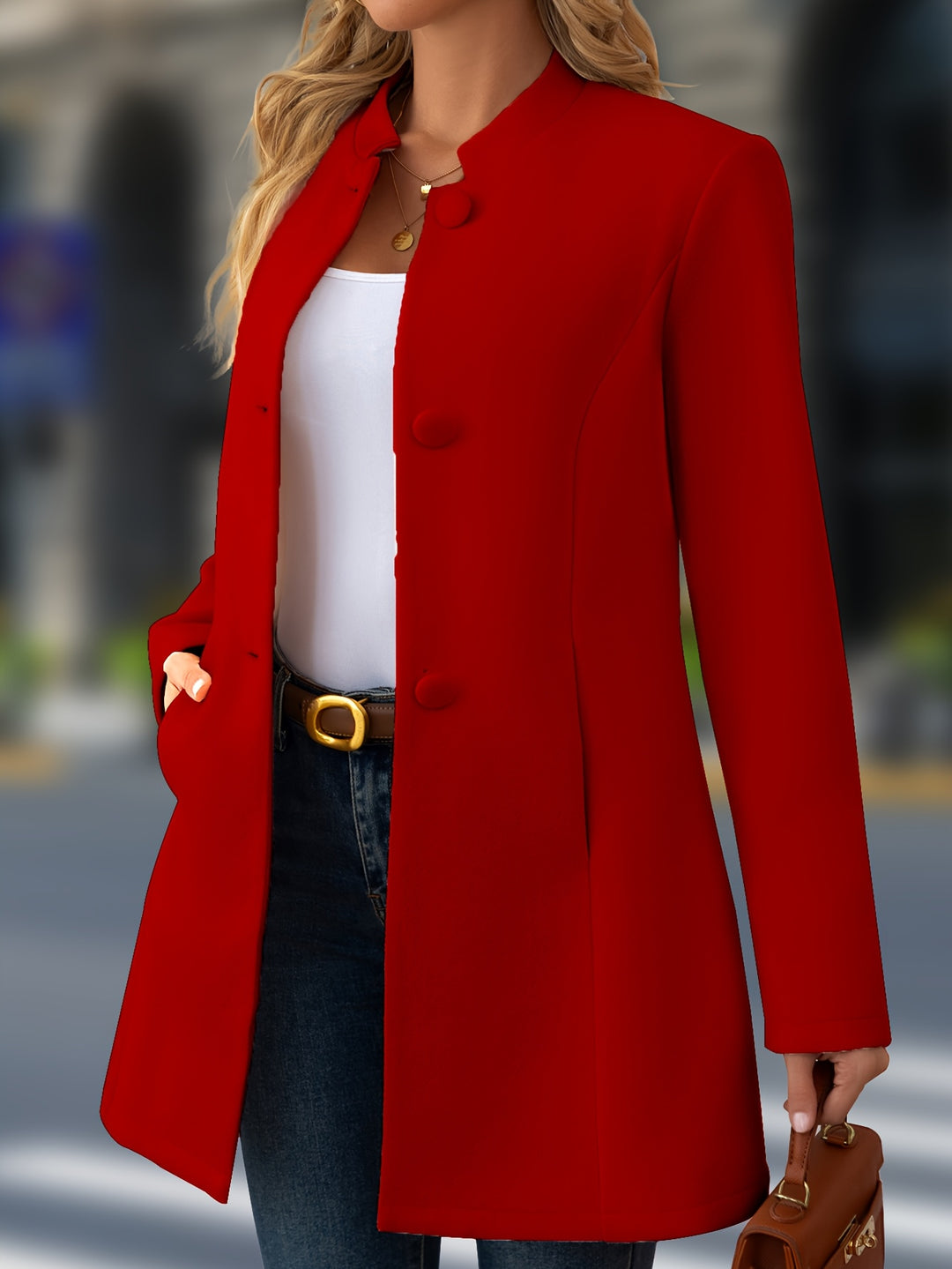 Brooke | Refined Stand-Collar Coat