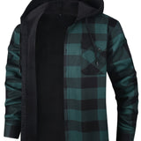 Nolan | Hooded Plaid Shirt Jacket