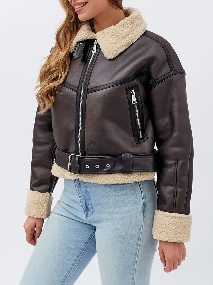 Helena | Cozy-Lined Moto Jacket
