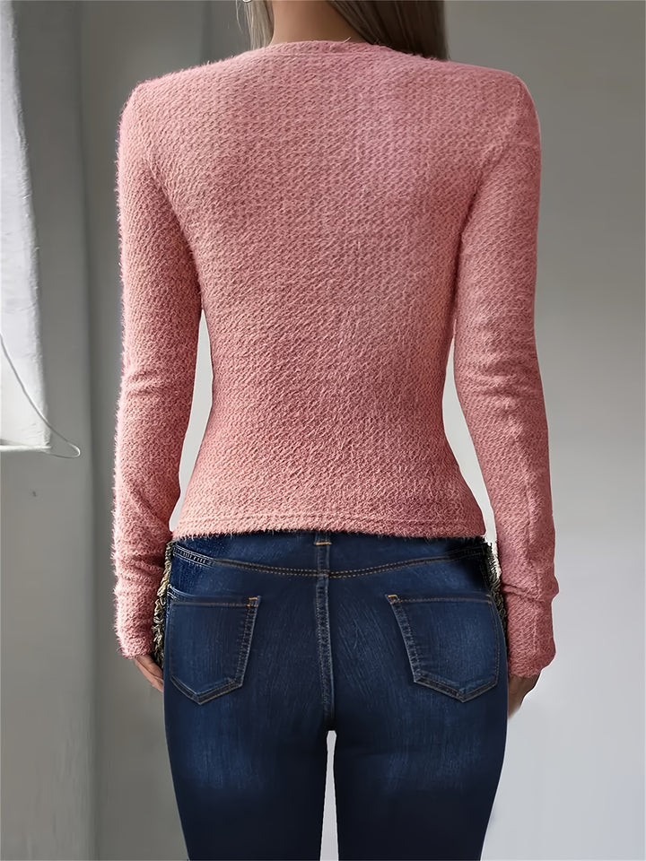 Vivian | Soft Plush Long Sleeve Top