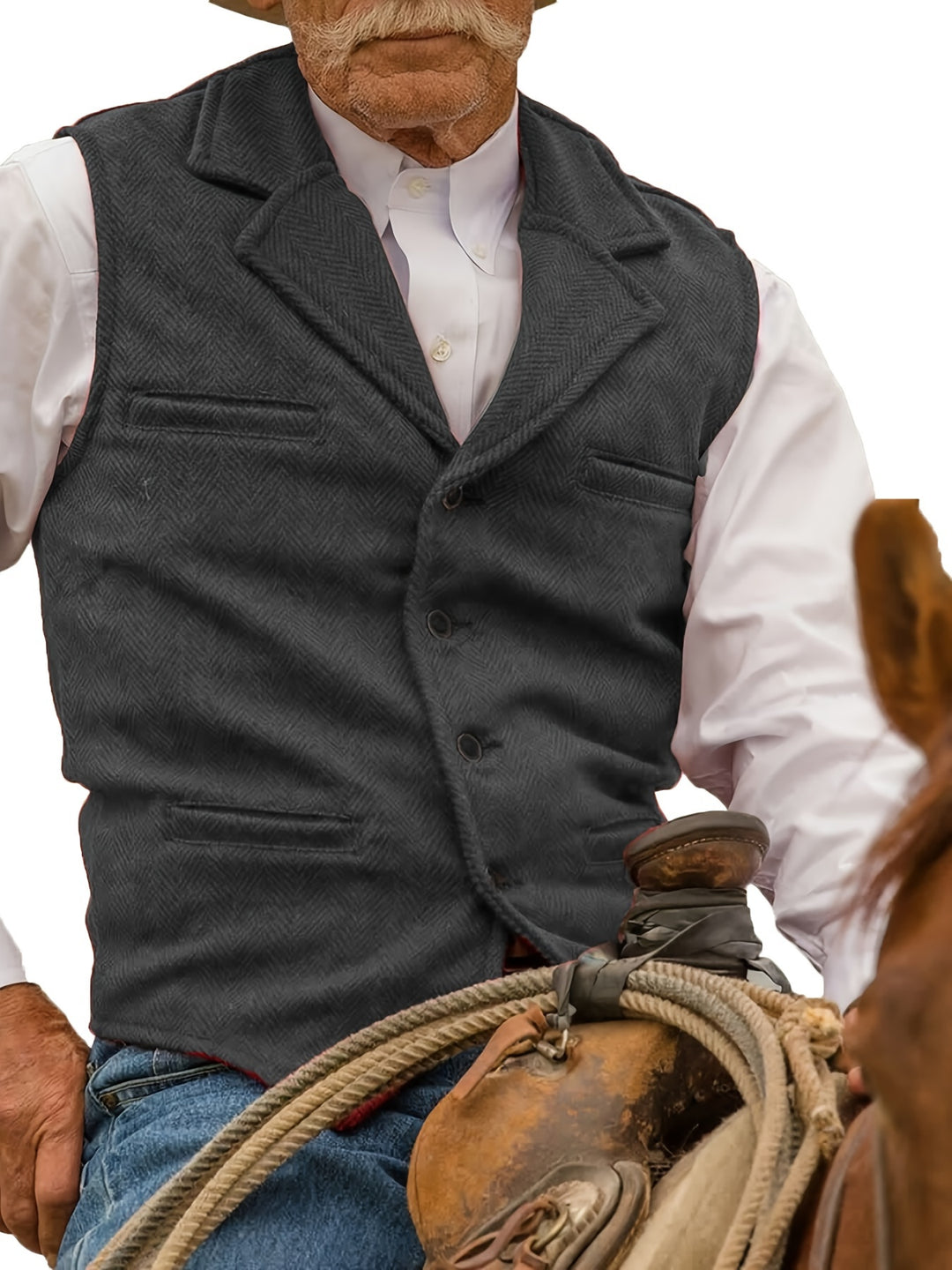 Barnaby | Heritage Herringbone Vest