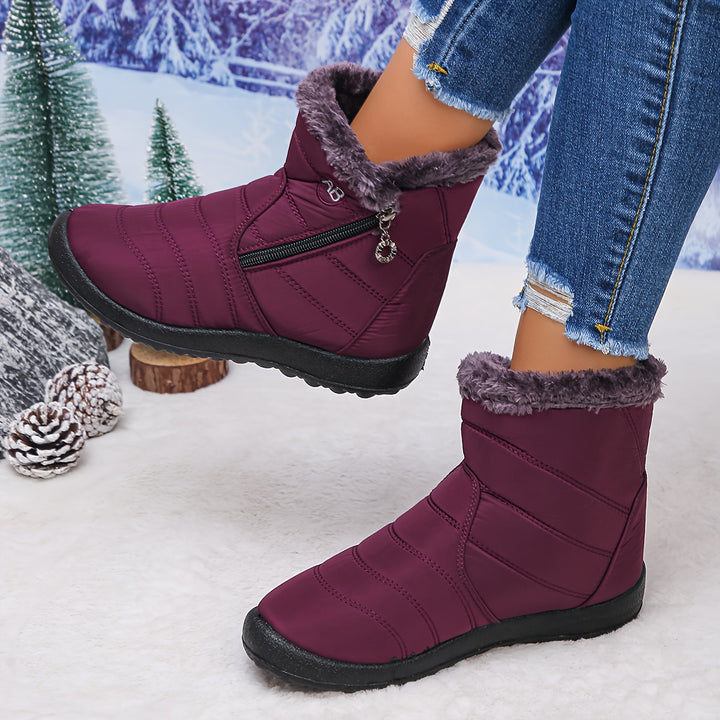 Faye | Cozy-Lined Winter Ankle Boots