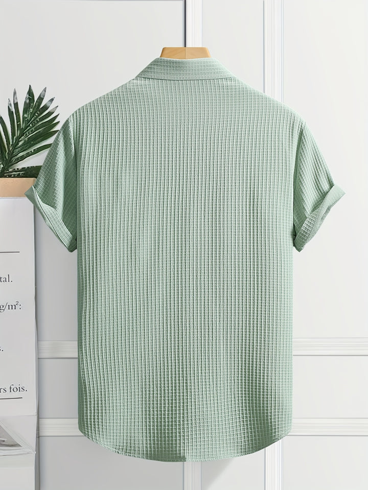 Silas | Men's Bubble Texture Short Sleeve Shirt