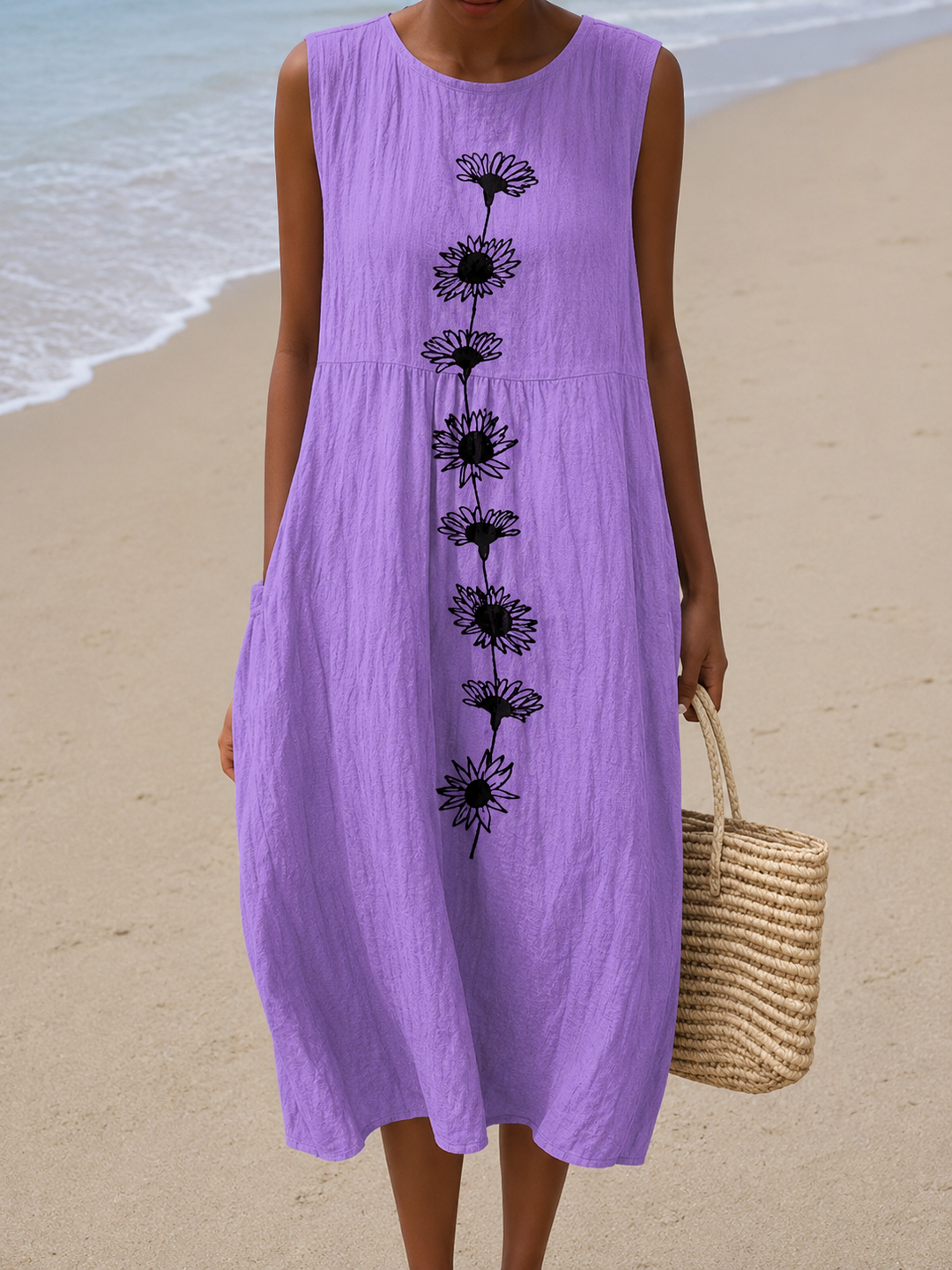 Genevieve | Sleeveless Midi Dress