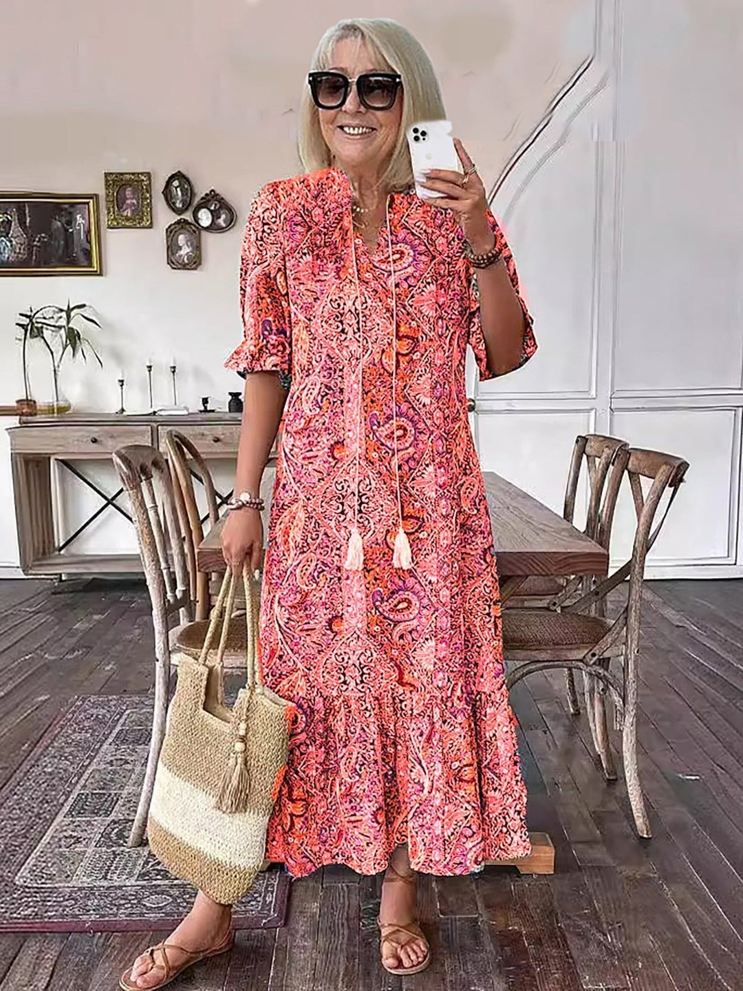 Sylvie | Bohemian Tiered Maxi Dress