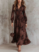 Gwendolyn | Paisley Zip-Waist Maxi Dress