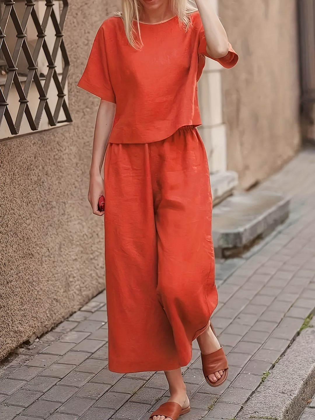Coralie | Relaxed Wide-Leg Two-Piece Set