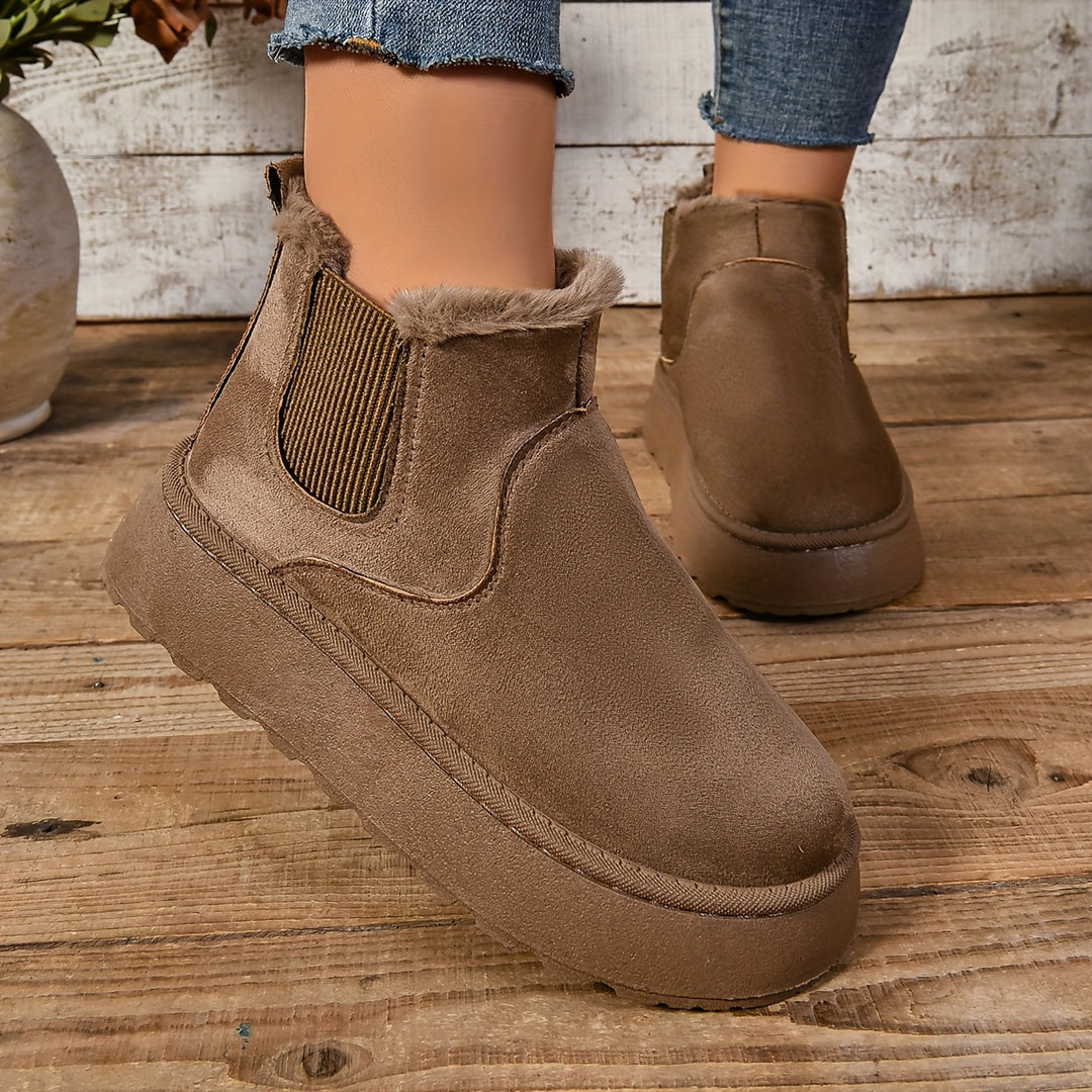 Priscilla | Cozy Platform Ankle Boots