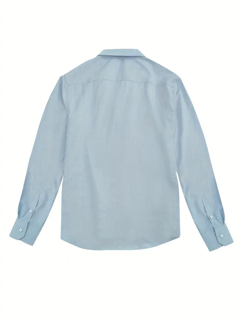 Rowland | Refined Contrast-Trim Button-Up Shirt