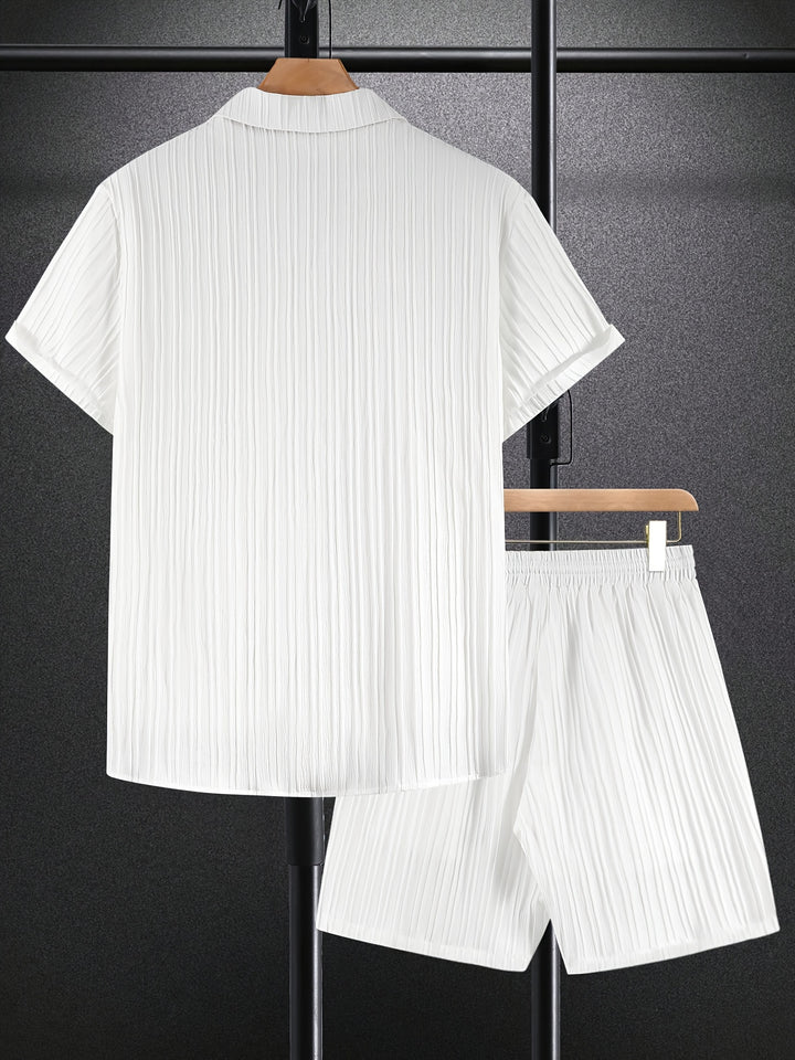 Cayo | Men's Woven Two-Piece Camp Collar Set
