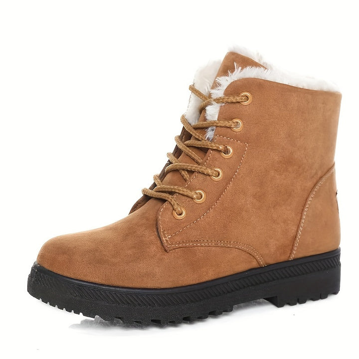 Isla | Cozy Lace-Up Winter Ankle Boots