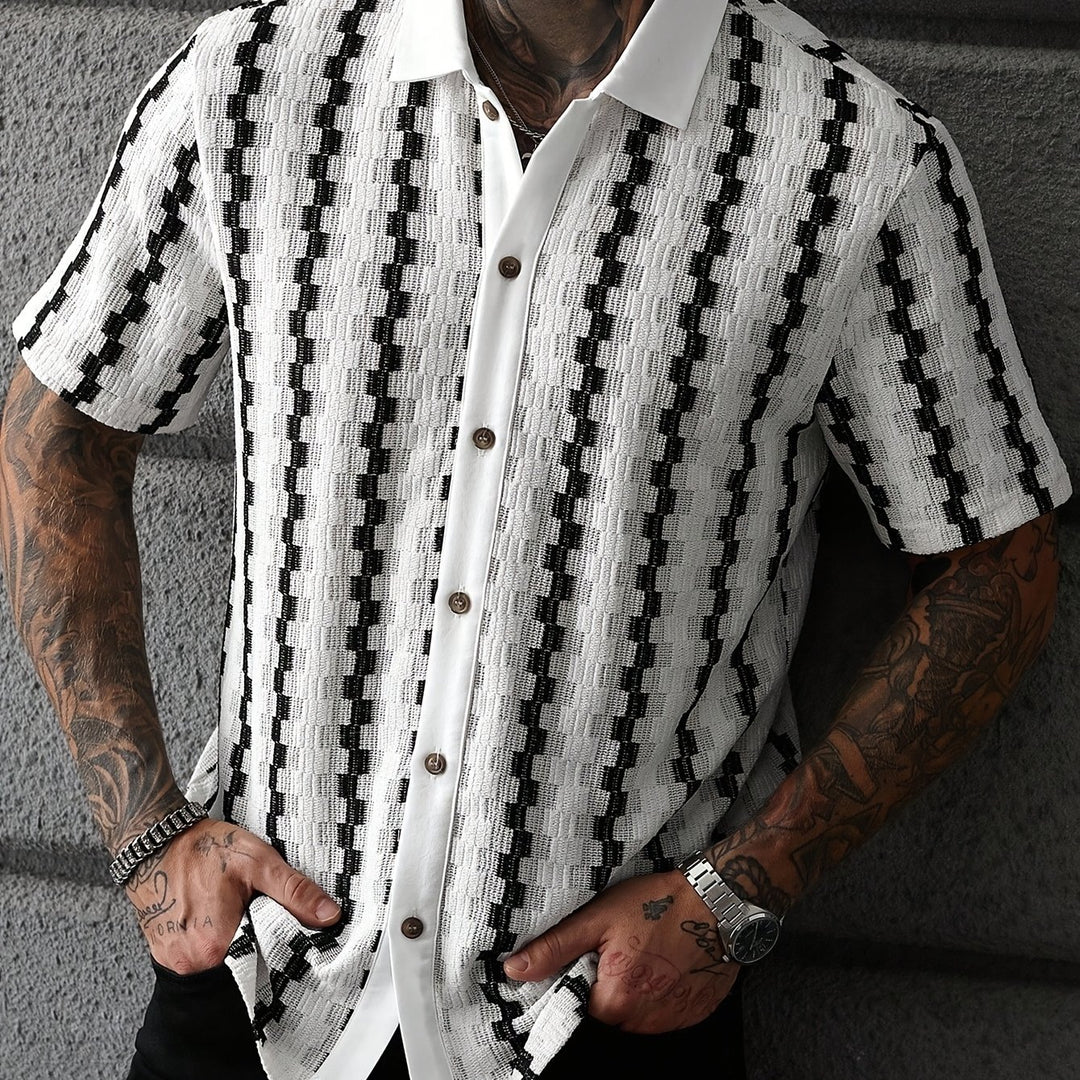 Strand | Men's Colour Stripe Short Sleeve Shirt