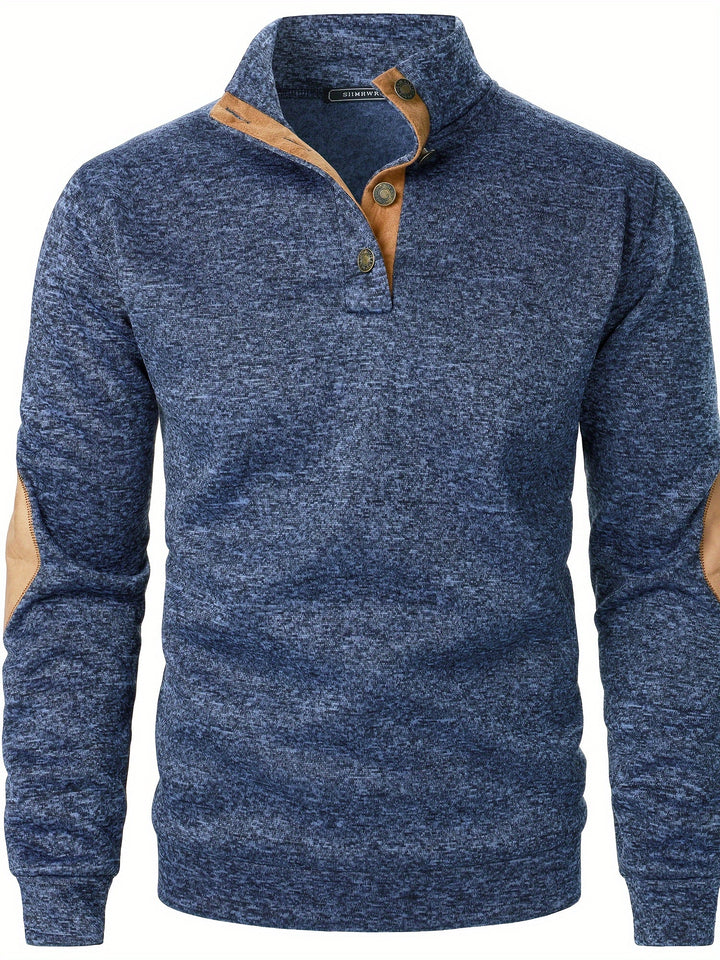 Gideon | Button-Placket Casual Sweatshirt