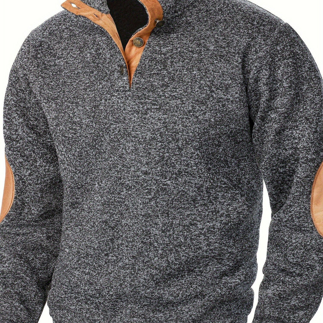 Gideon | Button-Placket Casual Sweatshirt