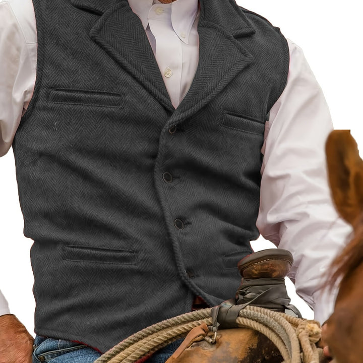 Barnaby | Heritage Herringbone Vest