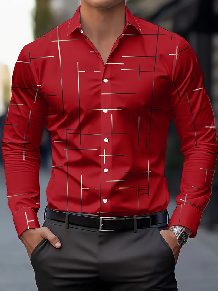 Franklin | Men's Geometric Print Long Sleeve Shirt