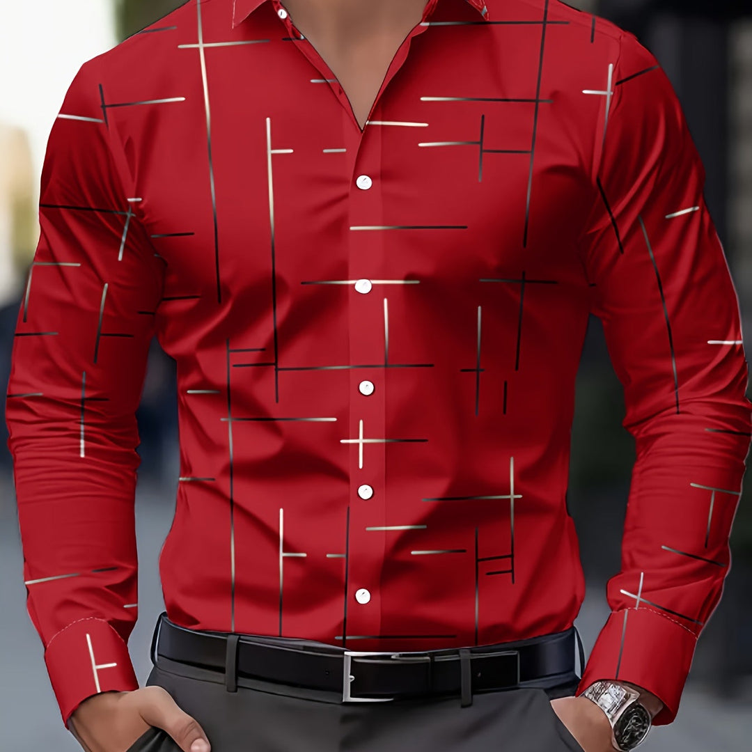 Franklin | Men's Geometric Print Long Sleeve Shirt