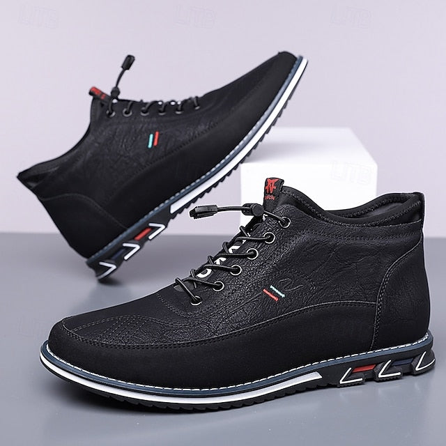 Ralph | Men's High-Top Lace-Up Leather Shoes