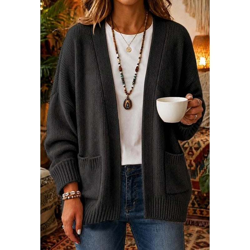 Naomi | Relaxed Open-Front Cardigan
