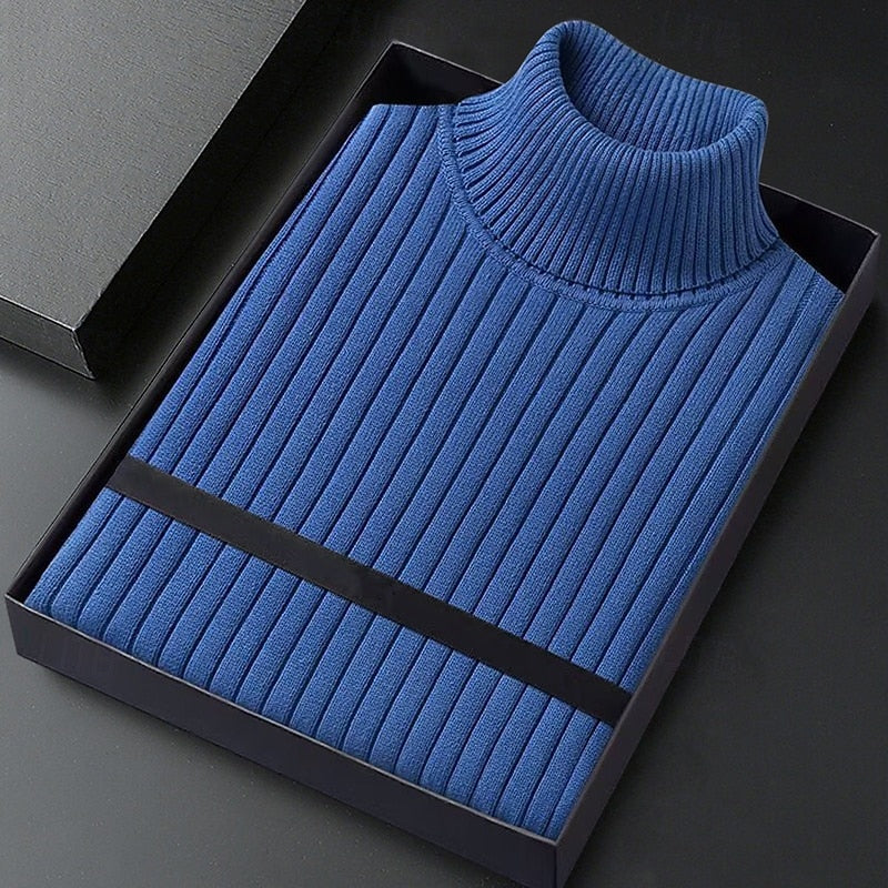 Dominic | Ribbed High-Neck Sweater