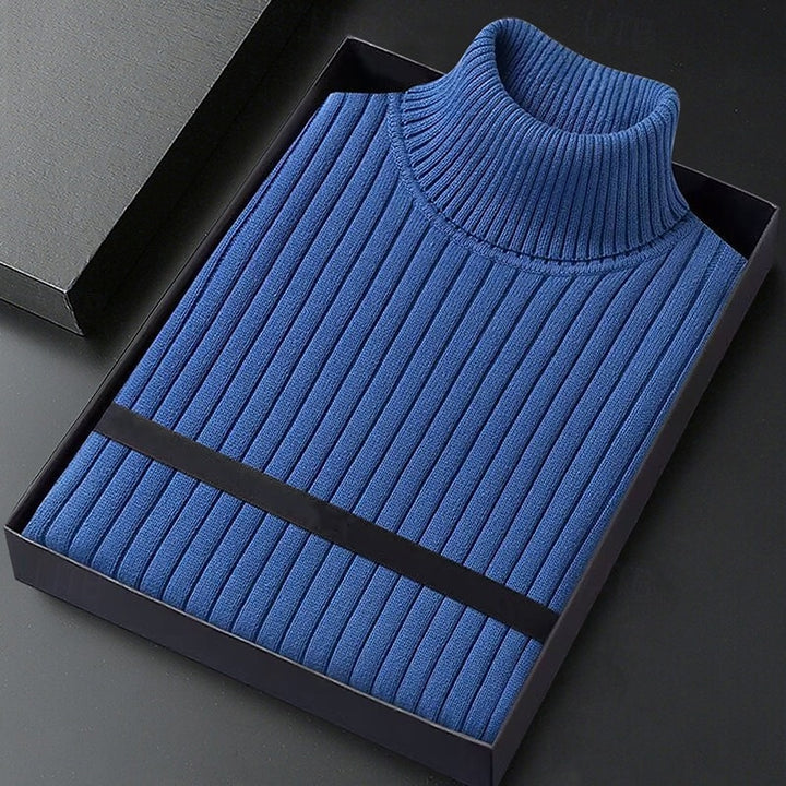 Dominic | Ribbed High-Neck Sweater