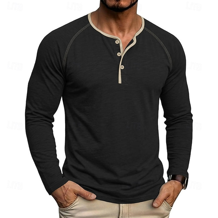Weston | Classic Long-Sleeve Henley Shirt