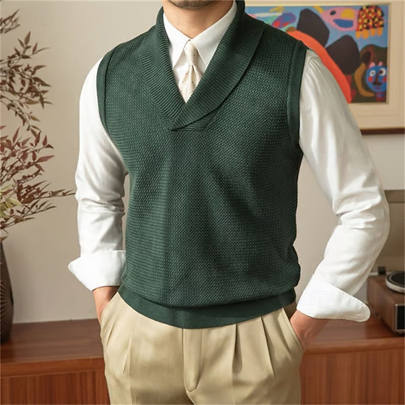 Calvin | Shawl Collar Sweater Vest