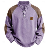 Sullivan | Vintage Color-Block Henley Shirt