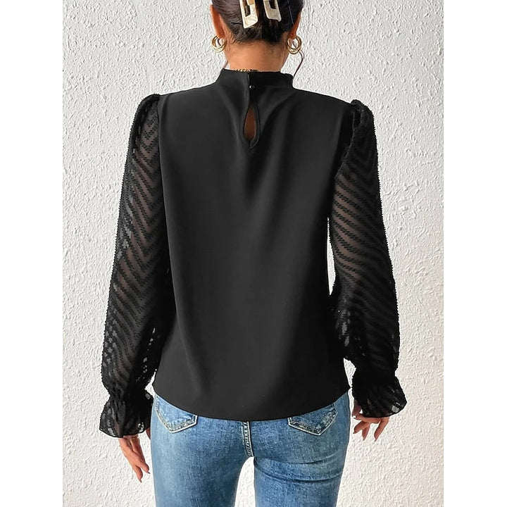 Patricia | Refined High-Neck Blouse