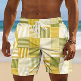 Reeves | Patchwork Stripe Swim Shorts