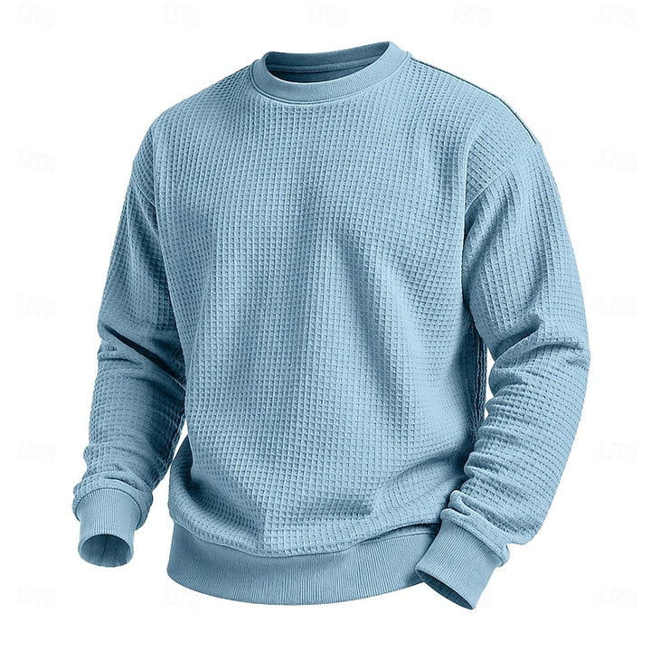 Everett | Textured Crew Neck Sweatshirt