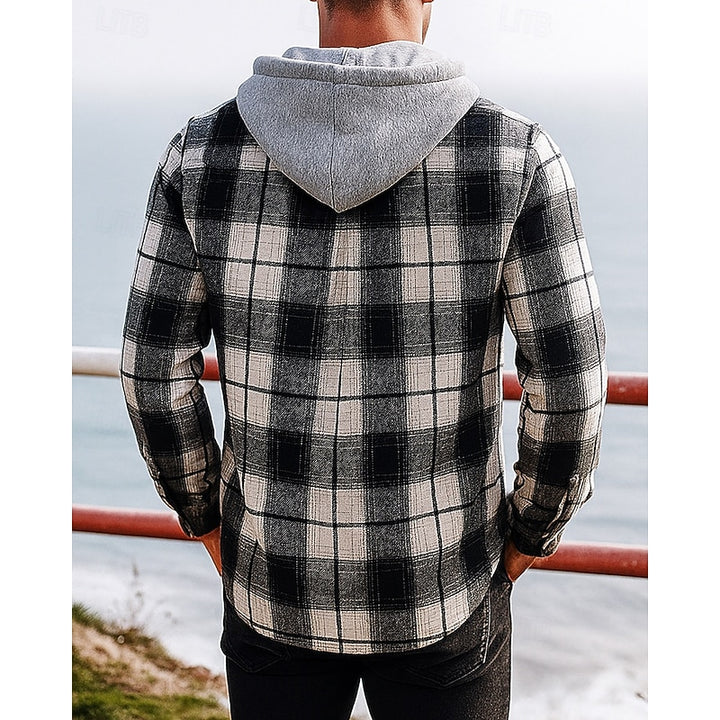 Sullivan | Hooded Checked Shirt Jacket