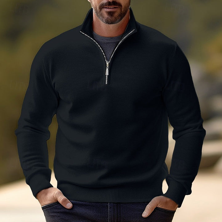 Landon | Quarter-Zip Stand-Collar Sweater