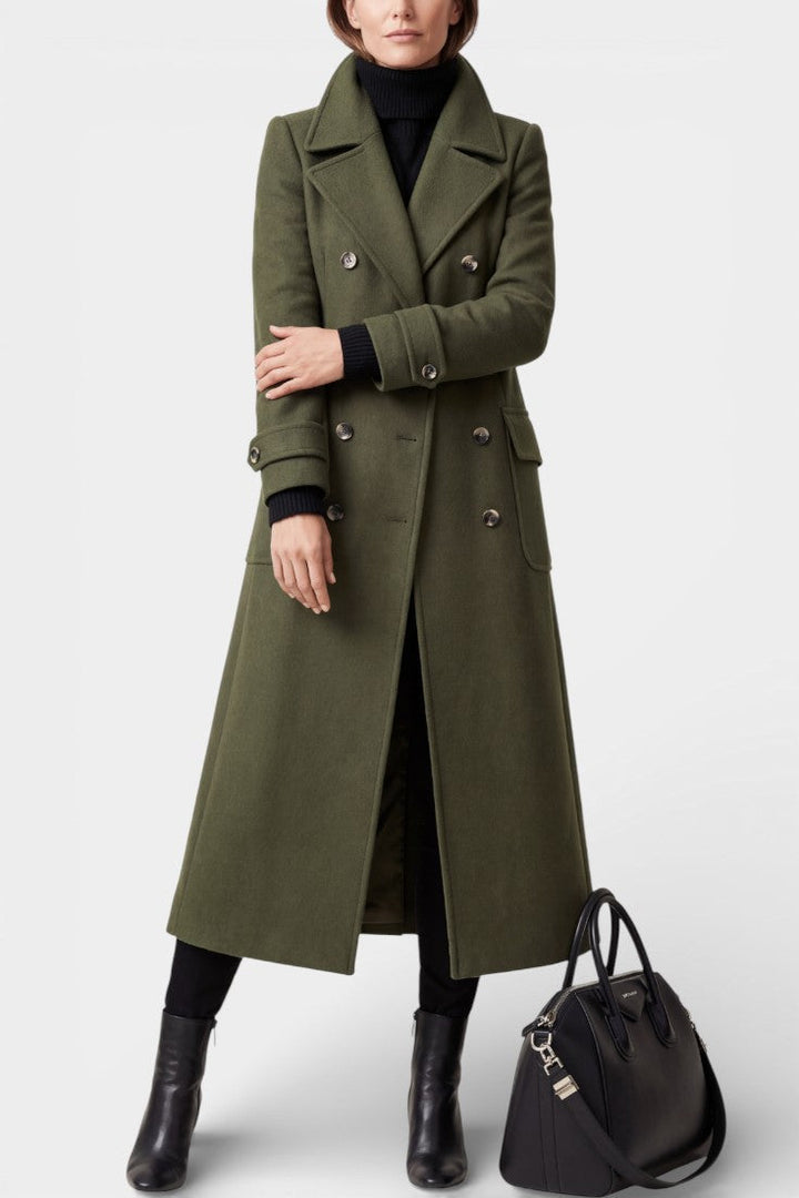 Beatryce | Tailored Double-Breasted Long Coat