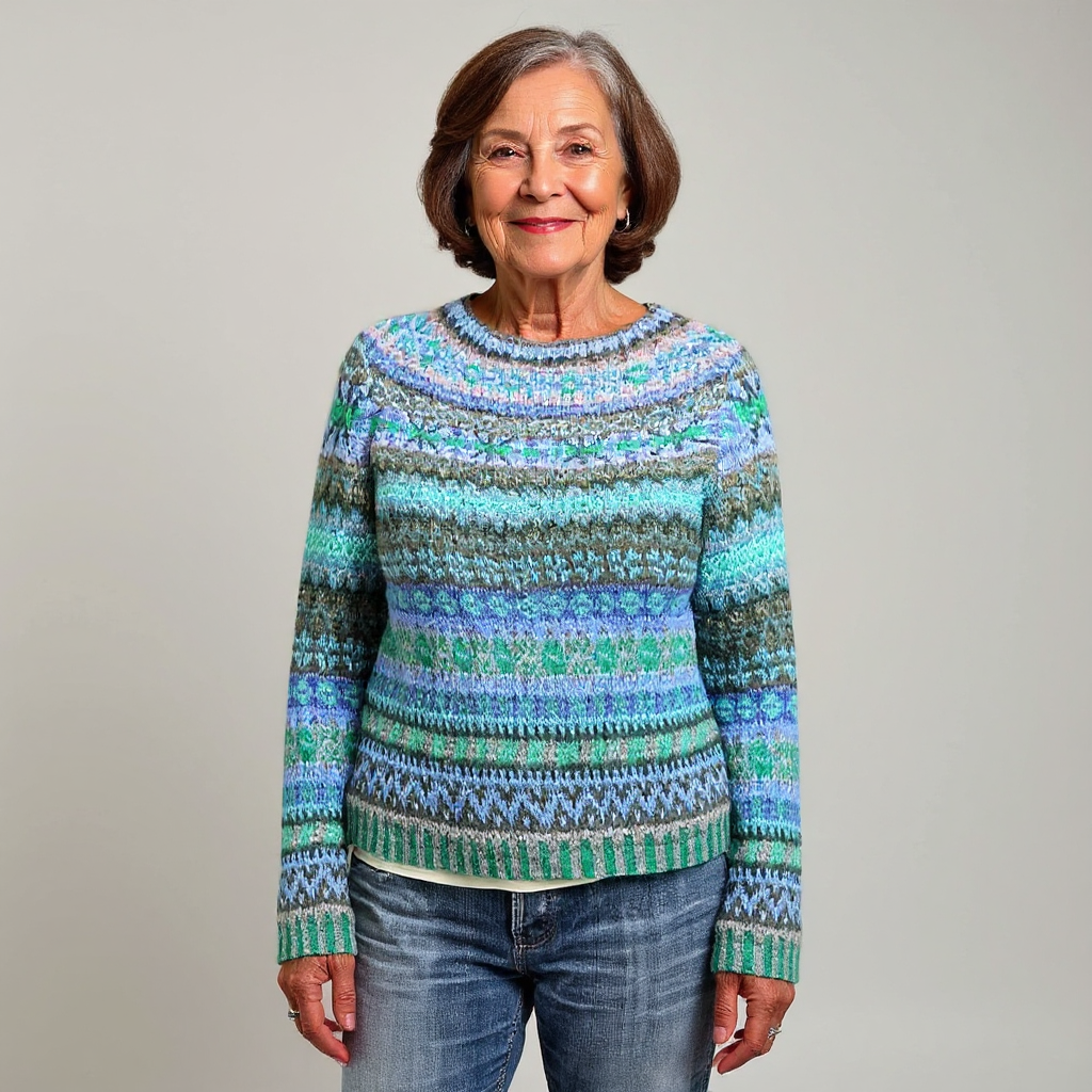 Marla | Cozy Patterned Knit Sweater