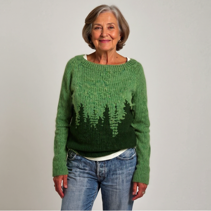 Willow | Forest-Motif Knit Sweater