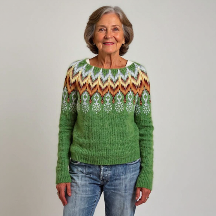 Elke | Patterned Pullover Sweater