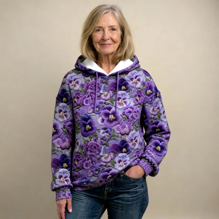 Aurora | Cozy Floral Hoodie