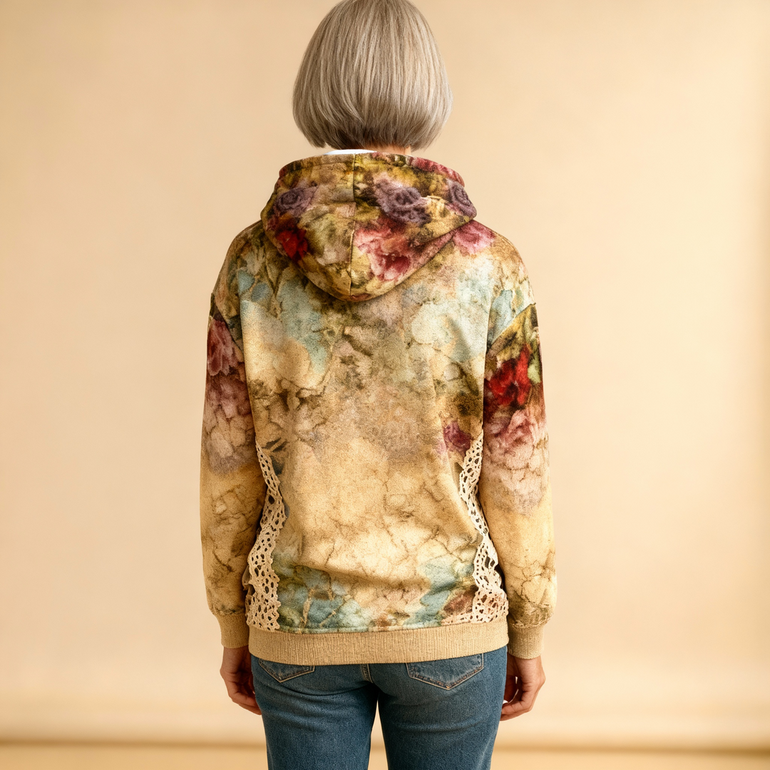 Poppy | Relaxed Floral Hoodie