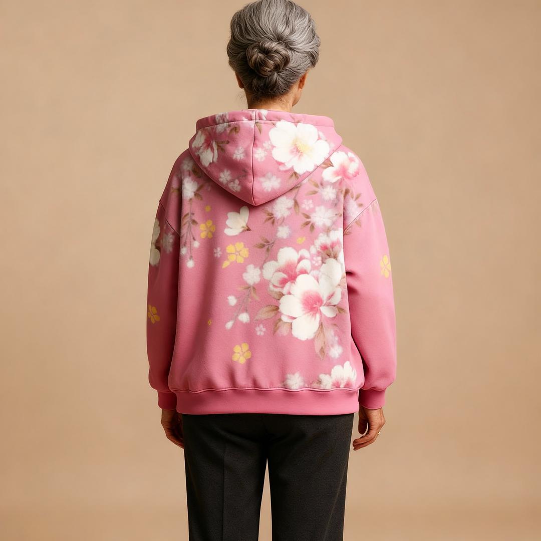 Noelle | Relaxed Floral Hoodie
