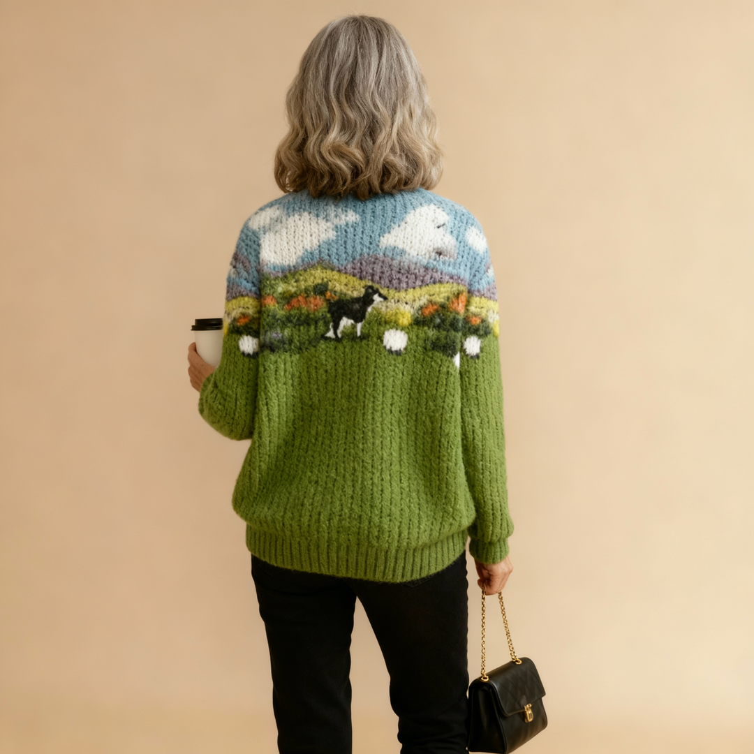 Nell | Countryside Scene Sweater