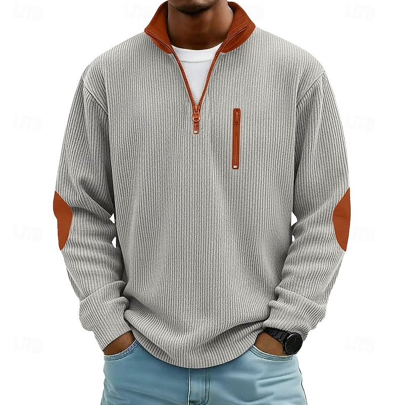 Garrett | Quarter-Zip Textured Pullover