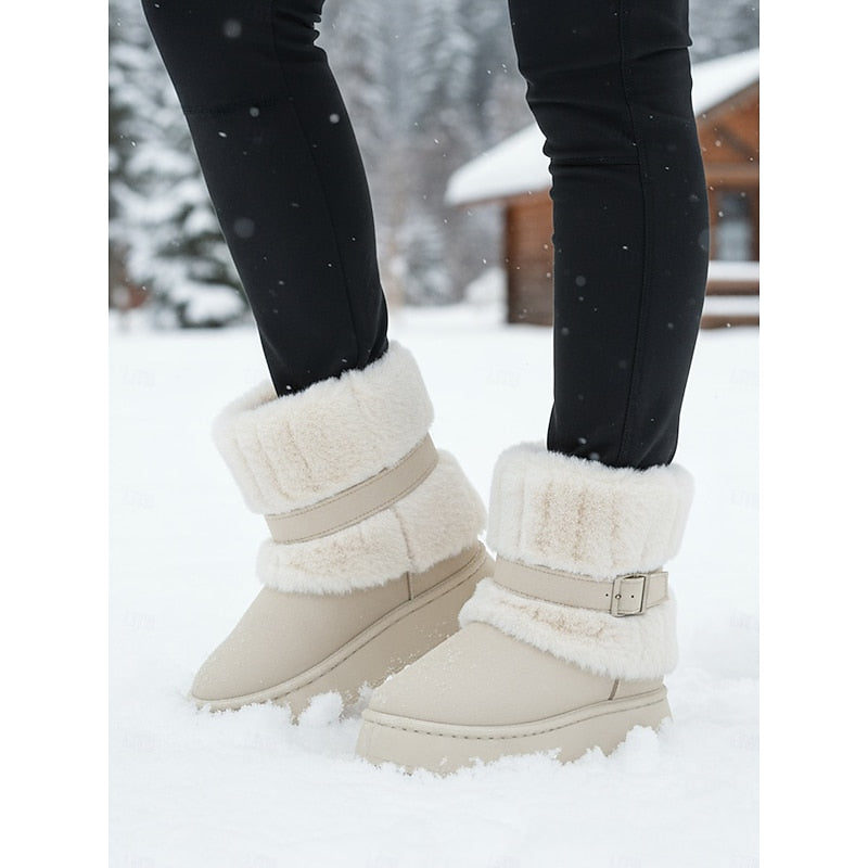 Lorna | Cozy Fur-Trimmed Winter Boots