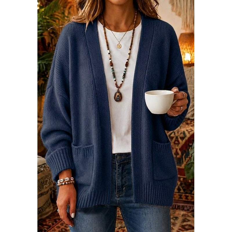 Naomi | Relaxed Open-Front Cardigan