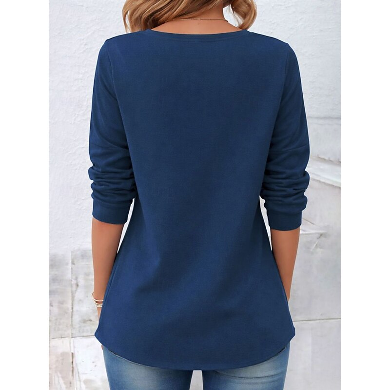 Lillian | Draped Button-Accent Top