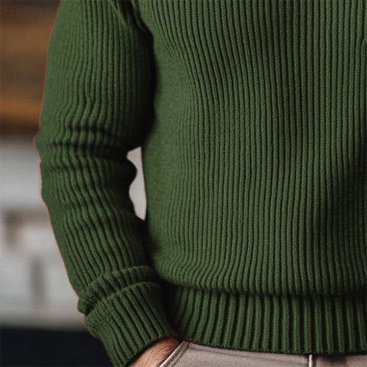 Gerald | Christmas Ribbed Turtleneck Sweater