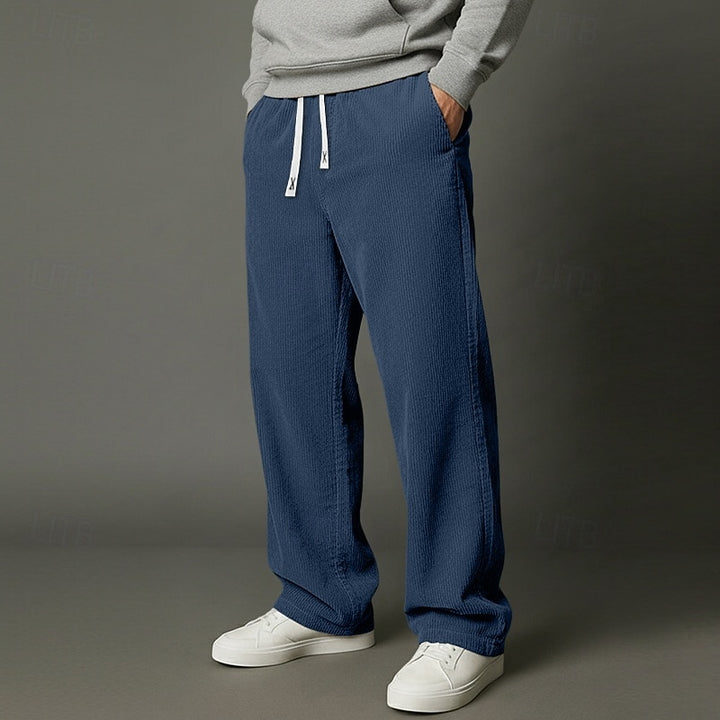 Spencer | Relaxed Wide-Leg Drawstring Pants