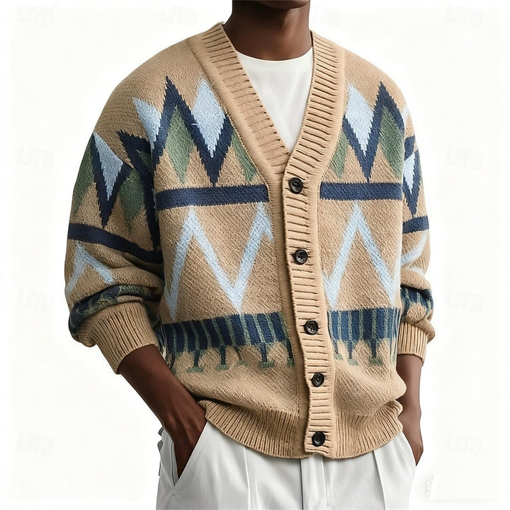 Gabriel | Christmas Button-Up Cardigan