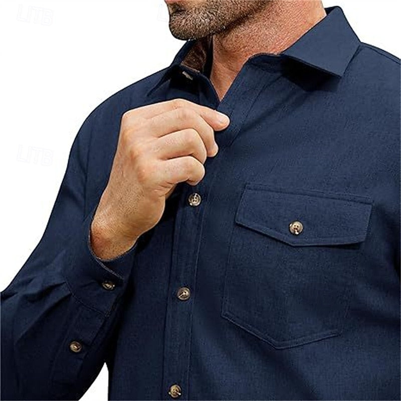 Grayson | Rugged Button-Front Overshirt