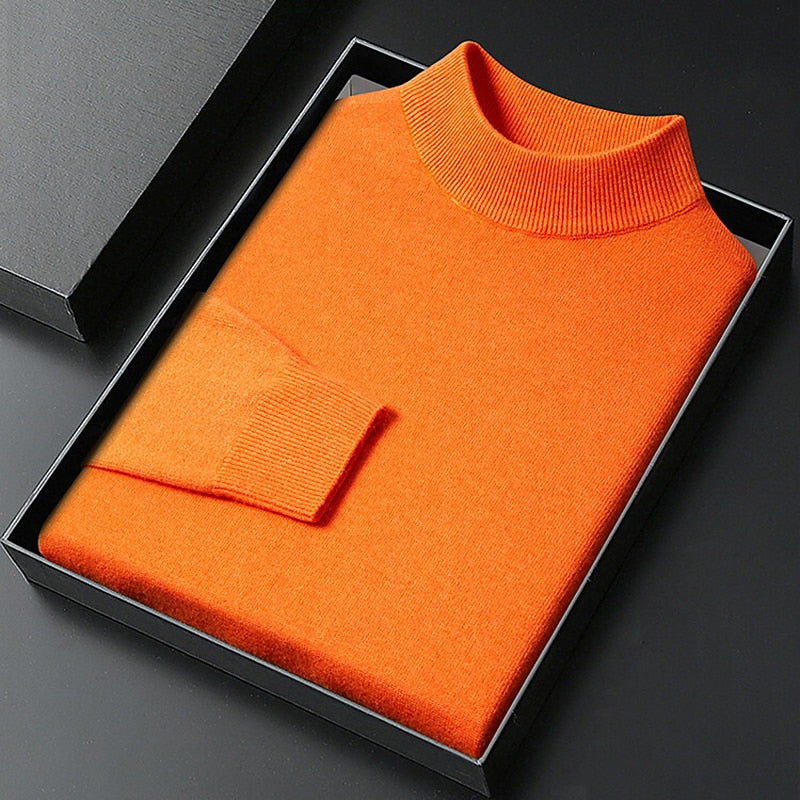 Calvin | Refined Mock Neck Sweater